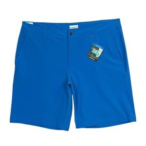 Columbia Men's Outdoor Hybrid Trek Stretch Shorts Size 40-42 X 10 Blue Omni-Wick